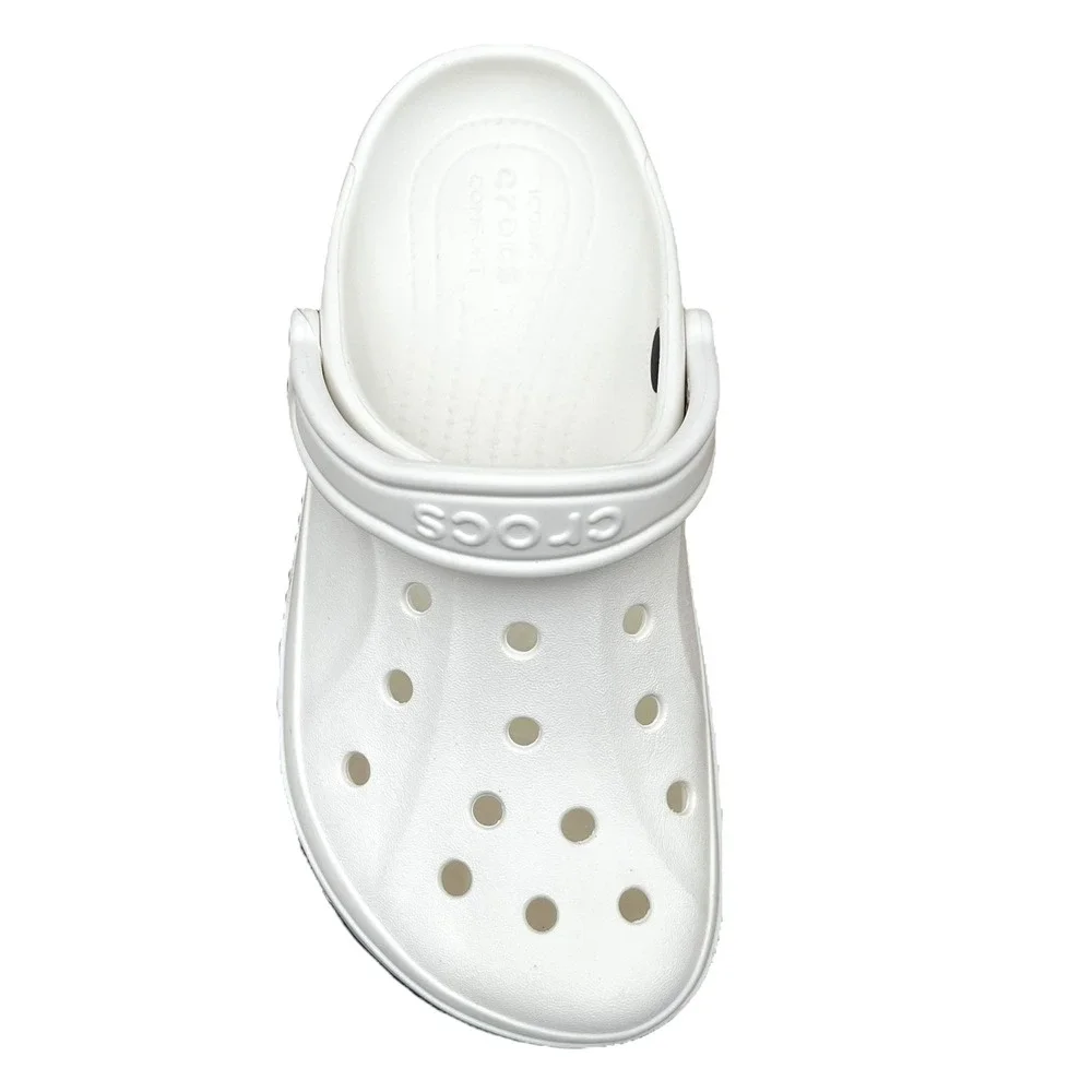 Crocs Bayaband Mens Slip-on Clog Size 8 White Navy Water‎ Friendly Lightweight